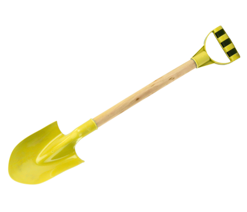 Sand Shovel Wooden Handle Pastel Yellow 60cm