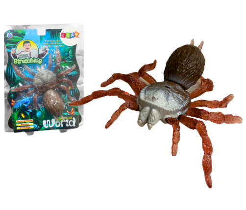 Stretchy Spider Figure Toy Stretch Brown