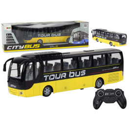 Remote Controlled RC Bus Yellow With Remote Control Light Effects