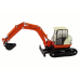 Metal Excavator with big Arm 1:50 Die Cast Model