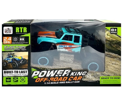 Remote controlled Car Off-road R/C 1:14 car Blue