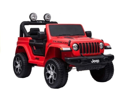 Divvietīgs bērnu elektromobilis Jeep Rubicon 4x4 Red