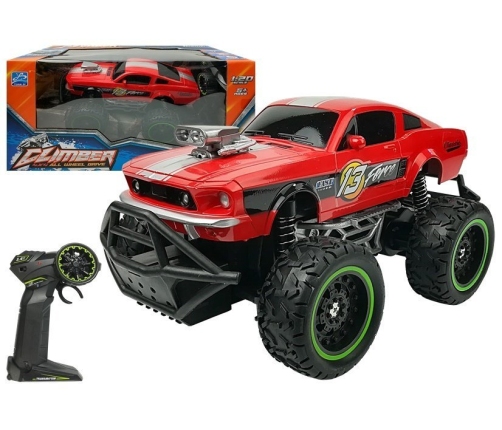 Remote controlled Car Off-road R/C Red High Wheels