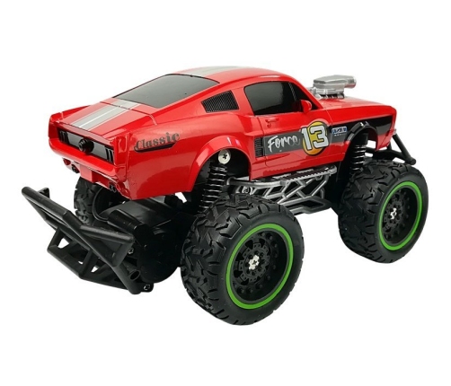 Remote controlled Car Off-road R/C Red High Wheels