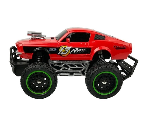 Remote controlled Car Off-road R/C Red High Wheels