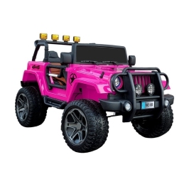 Divvietīgs bērnu elektromobilis Jeep WXE-1688 4x4 Pink