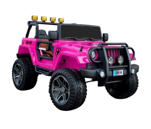 Divvietīgs bērnu elektromobilis Jeep WXE-1688 4x4 Pink