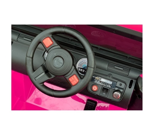 Divvietīgs bērnu elektromobilis Jeep WXE-1688 4x4 Pink