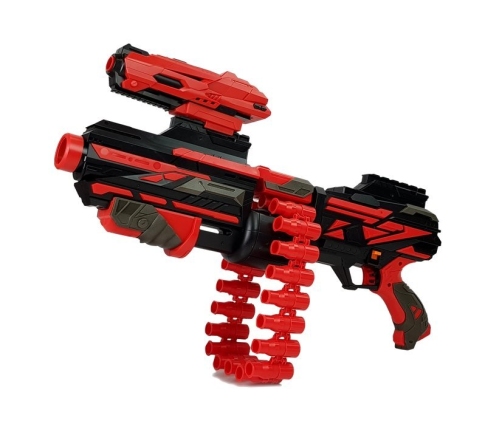 Foam Cartridge Gun 40 Piece Red/Black Target