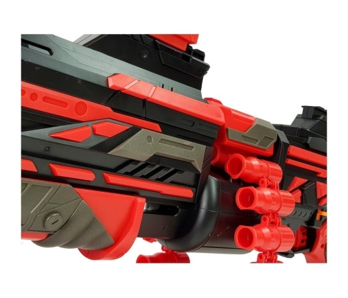 Foam Cartridge Gun 40 Piece Red/Black Target