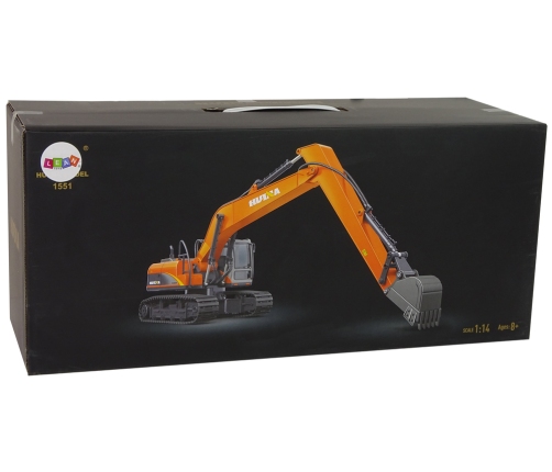 Professional crawler excavator remotely controlled  2.4GHz LED lights 15 functions