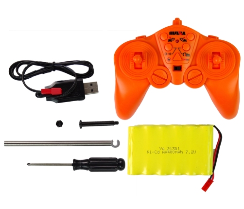 Professional crawler excavator remotely controlled  2.4GHz LED lights 15 functions