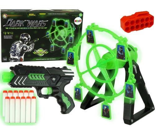 Arcade Game Rotating Shield Glow-in-the-Dark Shotgun