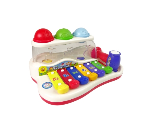 Educational Dulcimer for Toddler Hammer Colourful Balls