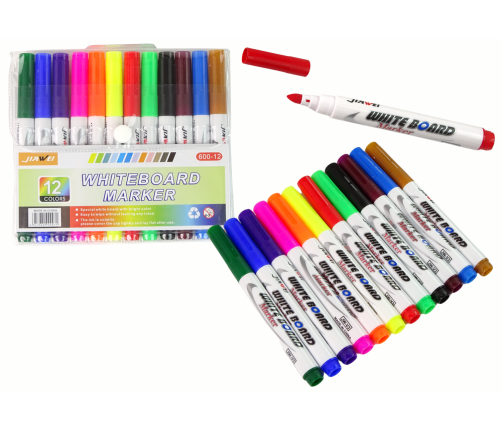 Magic Watercolour Markers 12 colours For painting on water, for dry erase boards