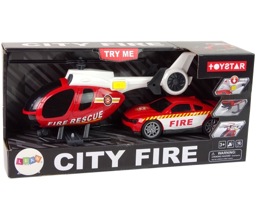 Helicopter Auto Fire Brigade Vehicle Set Sound