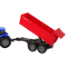 Tractor with Trailer Agricultural Vehicle Farm Blue