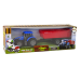 Tractor with Trailer Agricultural Vehicle Farm Blue