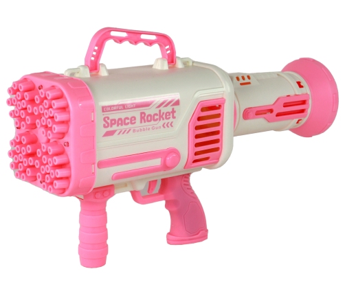 Soap Bubble Machine Soap Bubbles Electric Gun Pink