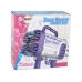 Soap Bubble Machine Soap Bubbles Electric Gun Pink