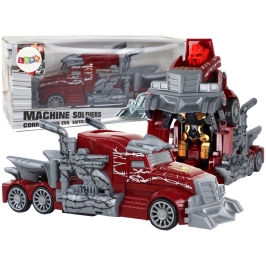 Red Truck Robot Transformation 2in1