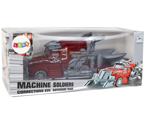 Red Truck Robot Transformation 2in1