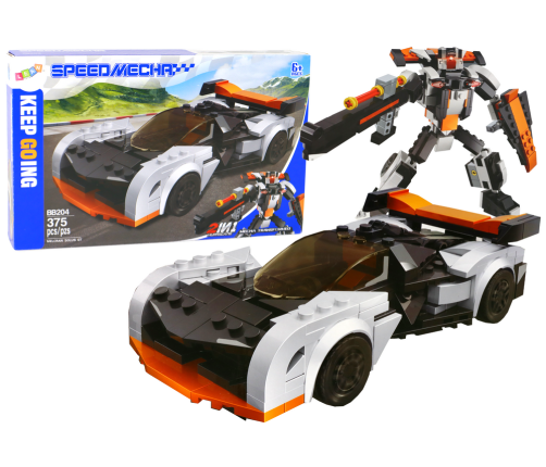 Bricks Vehicle Sports Car Robot Melcran Solus GT 375 el.