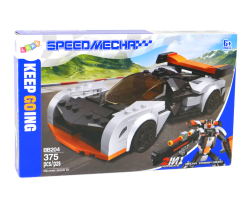 Bricks Vehicle Sports Car Robot Melcran Solus GT 375 el.