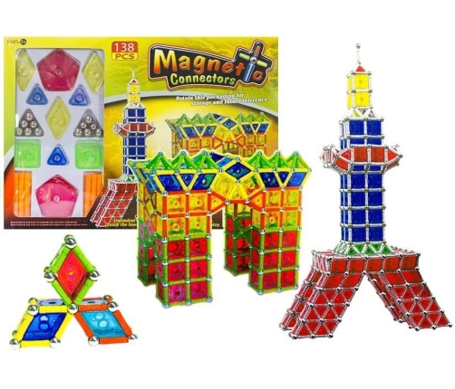 Magnetic World Series Panels 138 PCS Creative Magnetic Blocks Manual Skills Educational Toy