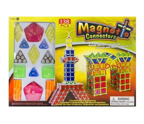 Magnetic World Series Panels 138 PCS Creative Magnetic Blocks Manual Skills Educational Toy