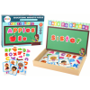 A set of educational magnetic puzzles with a multifunctional board