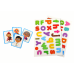 A set of educational magnetic puzzles with a multifunctional board