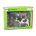 Set of Figurines Rural Animals Farm 4 Pieces Cow Rooster Donkey Sheep