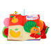 Soft Fruit Book, Crinkle, Squeaky, Colorful For Babies