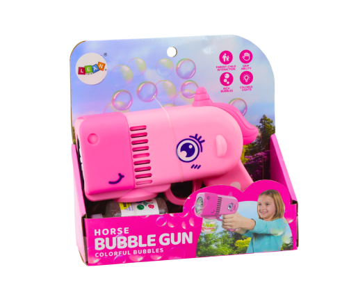 Dinosaur Pink Light Bubble Gun