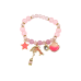 Dolphin Bracelet, Star, Pink Shell