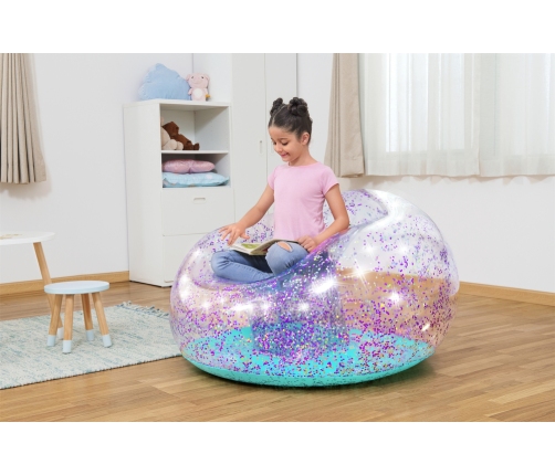 Inflatable Glitter Chair 114 x 112 x 66 Bestway 75115