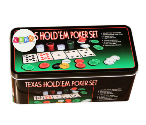 Poker Game Set 2 Decks of Cards Chips Game Board