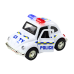 Classic Police Car 1:38 Drive Lights Sounds White