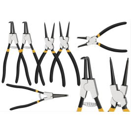 Set of Circlip Pliers Bent Straight 4pcs.