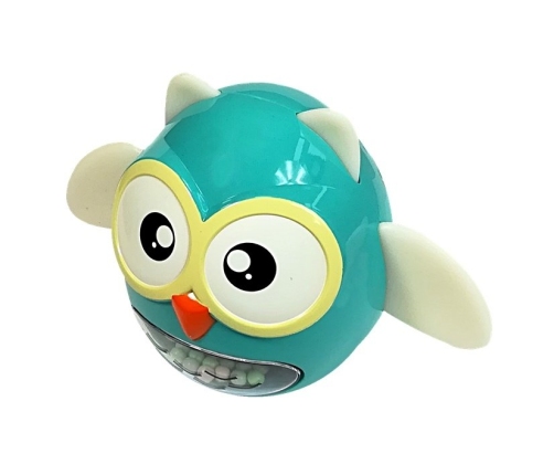 Owl Rattle Teether Children's Toy Turquoise