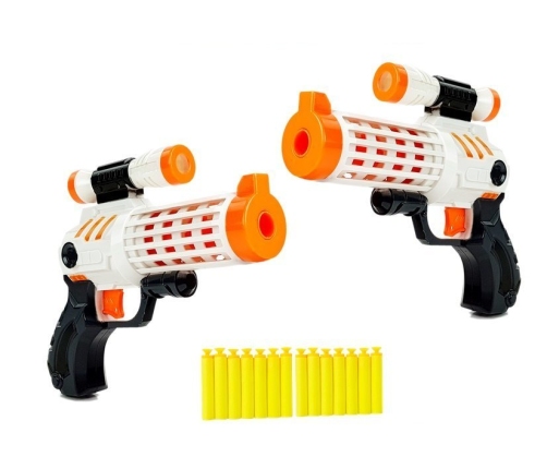 Set of guns + foam cartridges suction cups