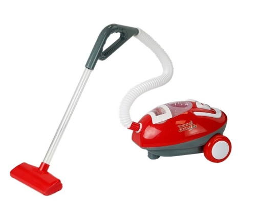 Large Battery Operated Vacuum Cleaner with Sound Red and White