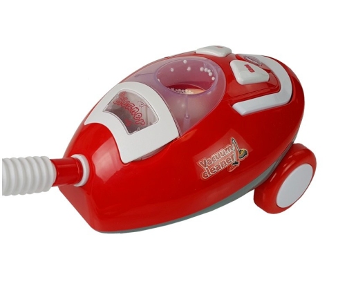 Large Battery Operated Vacuum Cleaner with Sound Red and White