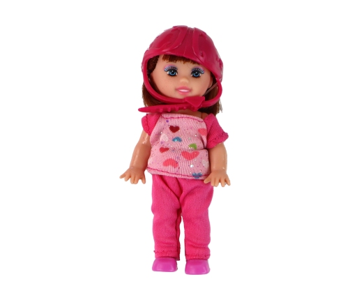 Lucy Doll Set Purple Scooter Skateboard Helmets