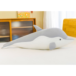 Gray dolphin plush mascot 70 cm