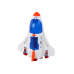 Space Mission Space Set Rocket Cosmonaut Cosmos 2 ELEMENTS