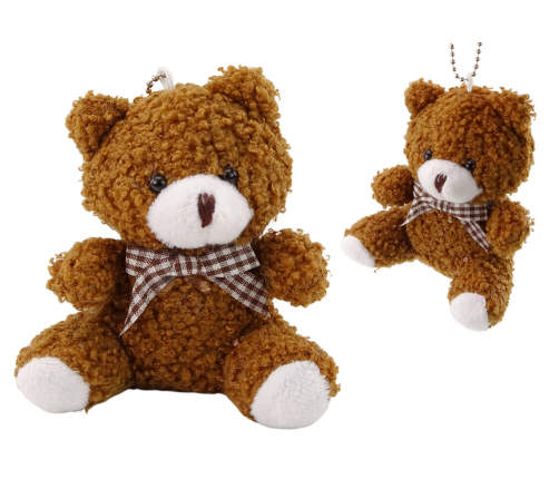 Plush Brown Little Teddy Bear Cuddly Mascot Keychain 10cm