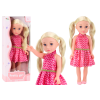 Doll Pink Dress Ponytails Blonde Hair Large Doll 46cm