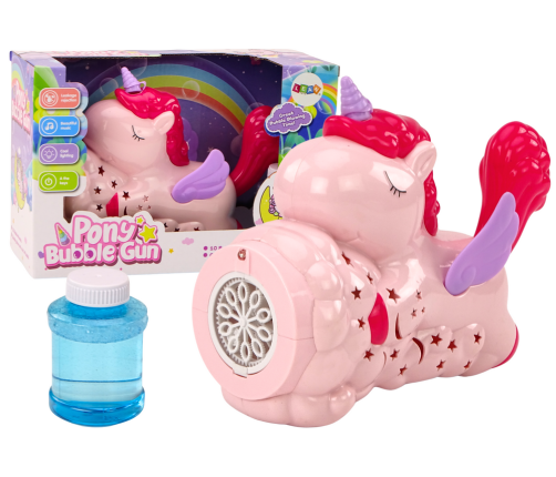 Bubble Machine Unicorn Lights Sounds Pink